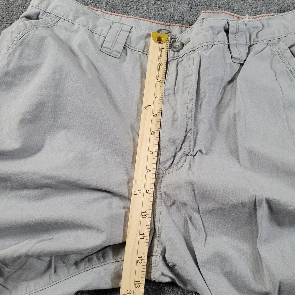 Eddie Bauer Cargo Shorts Mens 35 Rip Stop Specially Dyed Gray Cotton - Picture 7 of 9